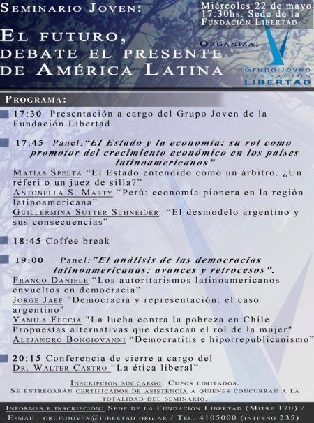 Seminario Joven: El Futuro, debate el Presente de América Latina